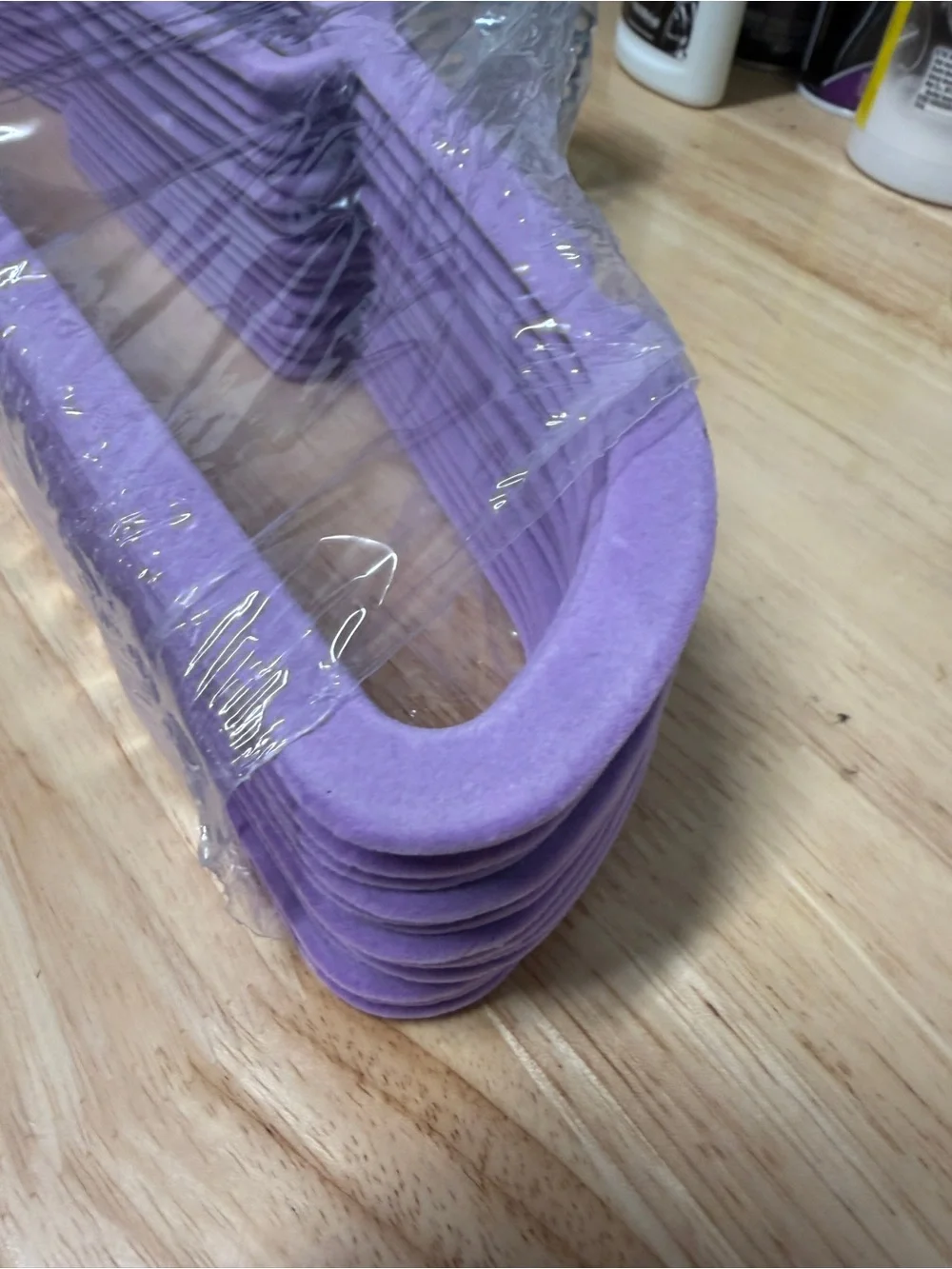 Velvet Clothes Hangers 15 Pack, Purple, Slim & Space Saving, Soft velvet grip